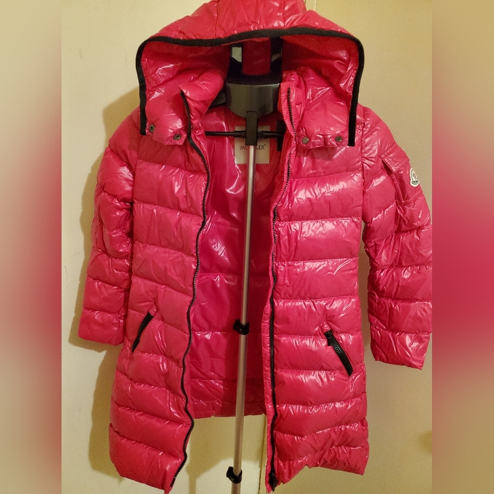 Moncler Girls Pink Puffer Jacket